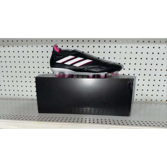 Adidas Copa Pure+ FG Mens Leather Laceless Soccer Cleats Size 8 Black HQ8895 - Picture 1 of 11